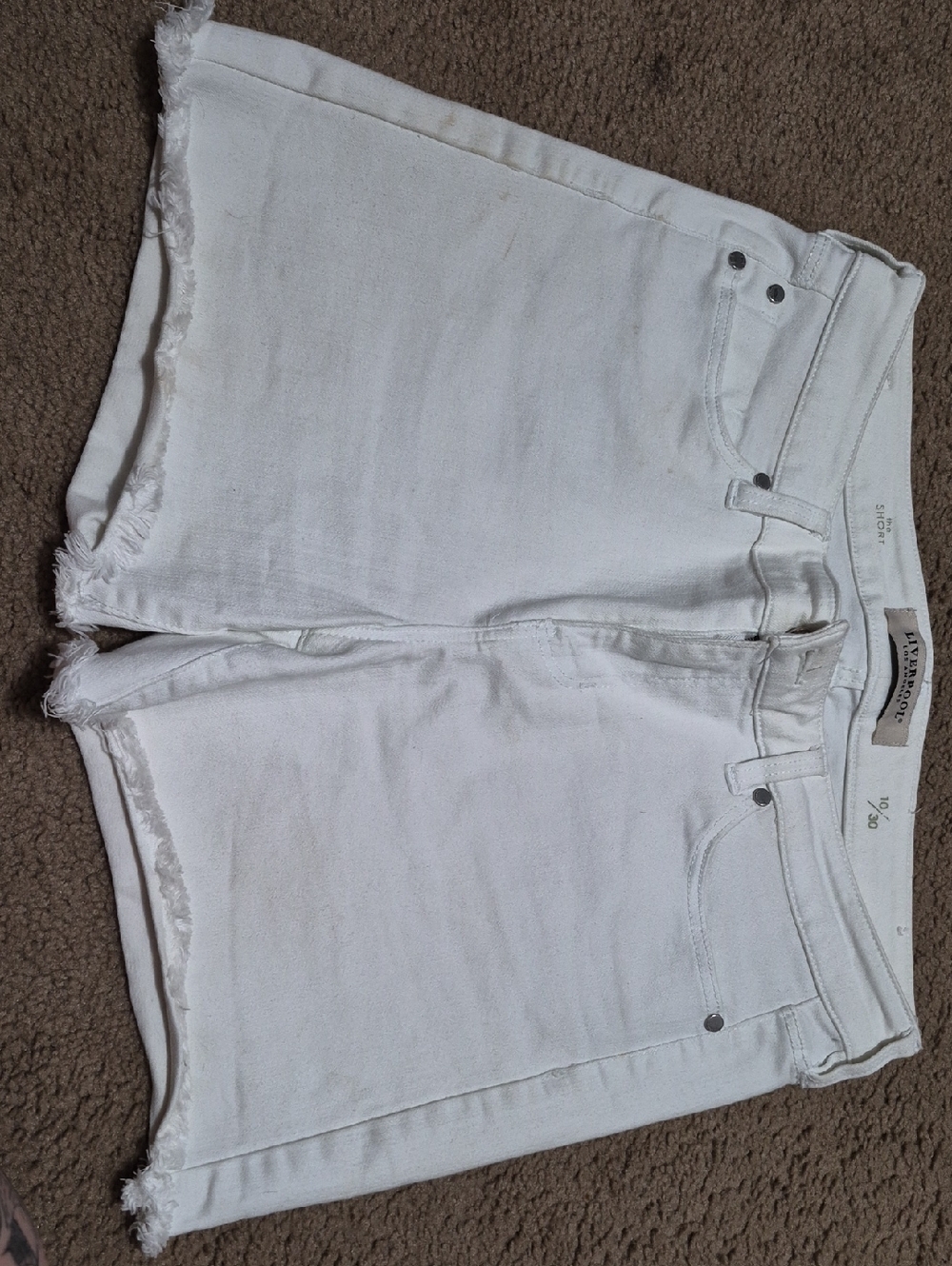 Liverpool White Denim Short - The Short